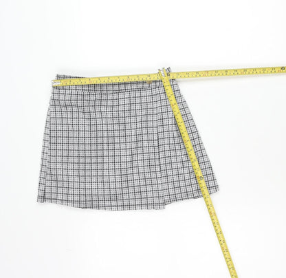 Abercrombie Kids Teens Grey Check Pleated Skort Size 14