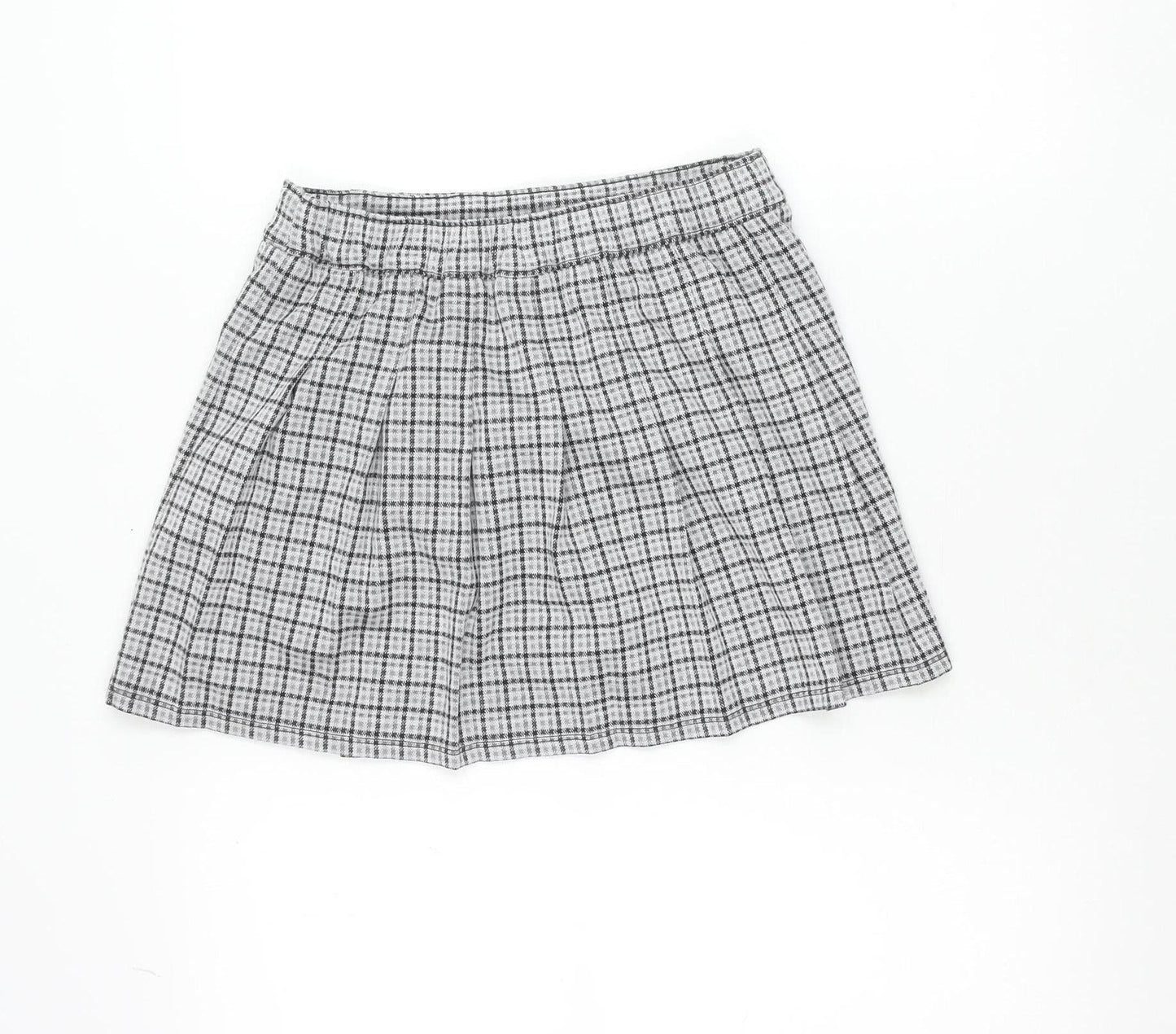 Abercrombie Kids Teens Grey Check Pleated Skort Size 14