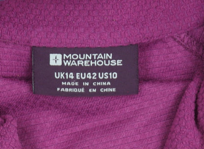 Womens UK Size 14 Mountain Warehouse Purple Pullover Sweatshirt