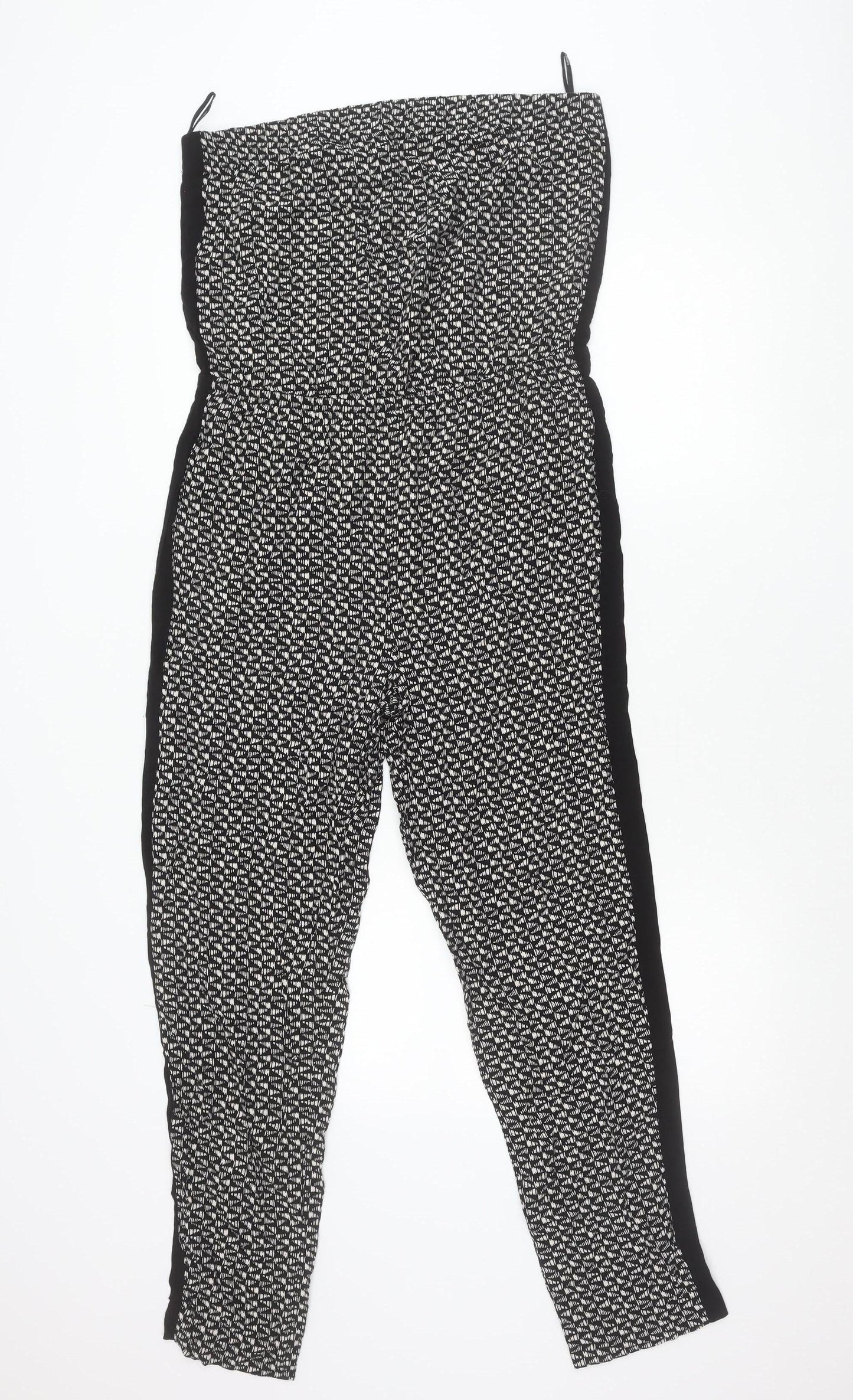 Forever 21 Women’s Black Geometric Strapless Jumpsuit Size 14