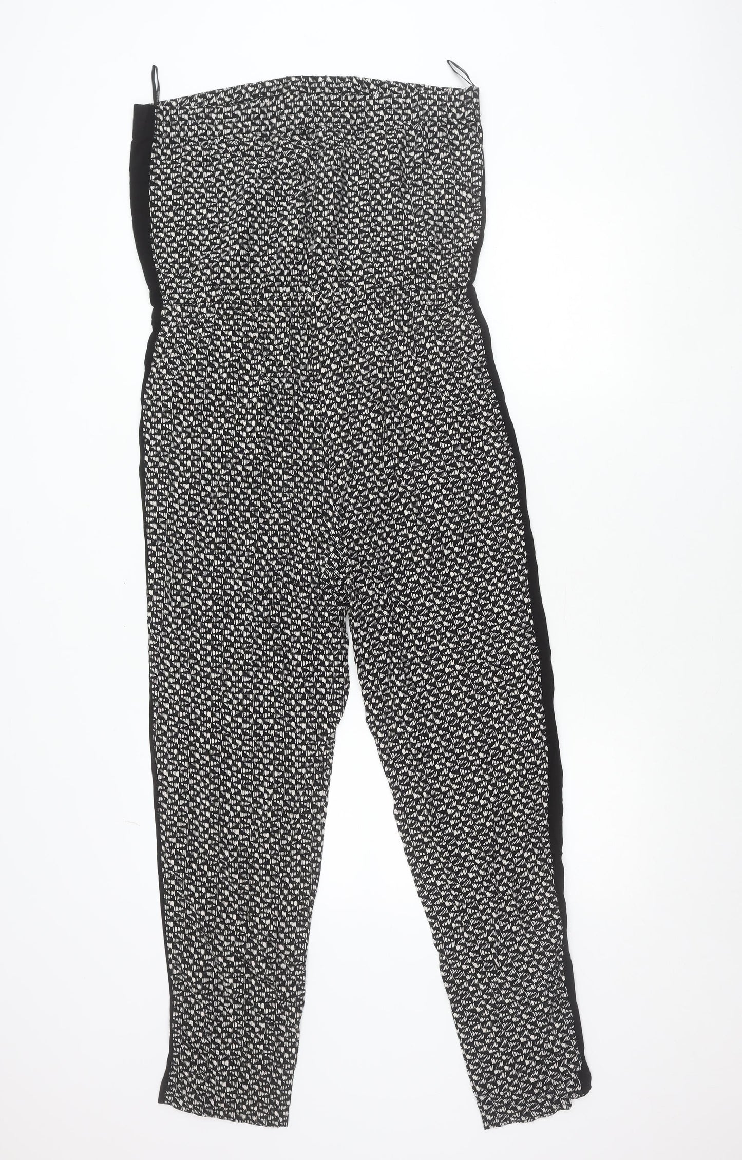 Forever 21 Women’s Black Geometric Strapless Jumpsuit Size 14