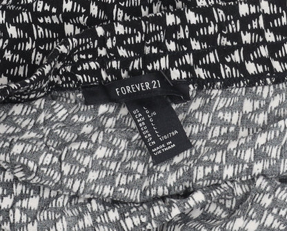 Forever 21 Women’s Black Geometric Strapless Jumpsuit Size 14