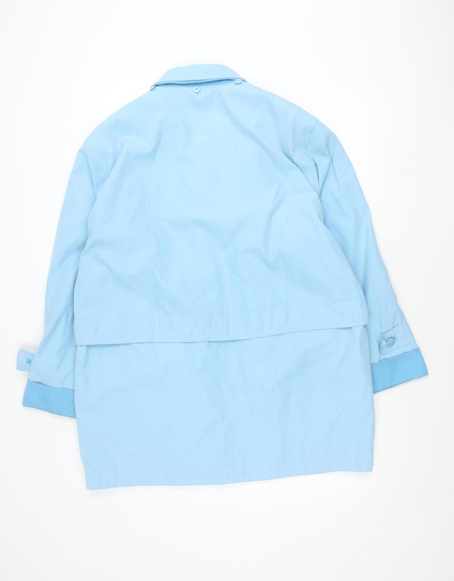 Strak Sportline Women Blue L Basic Jacket Collared Button Pockets