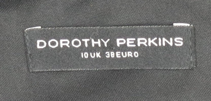 Dorothy Perkins Women’s Black Strapless Hi-Low Chiffon Dress Size 10