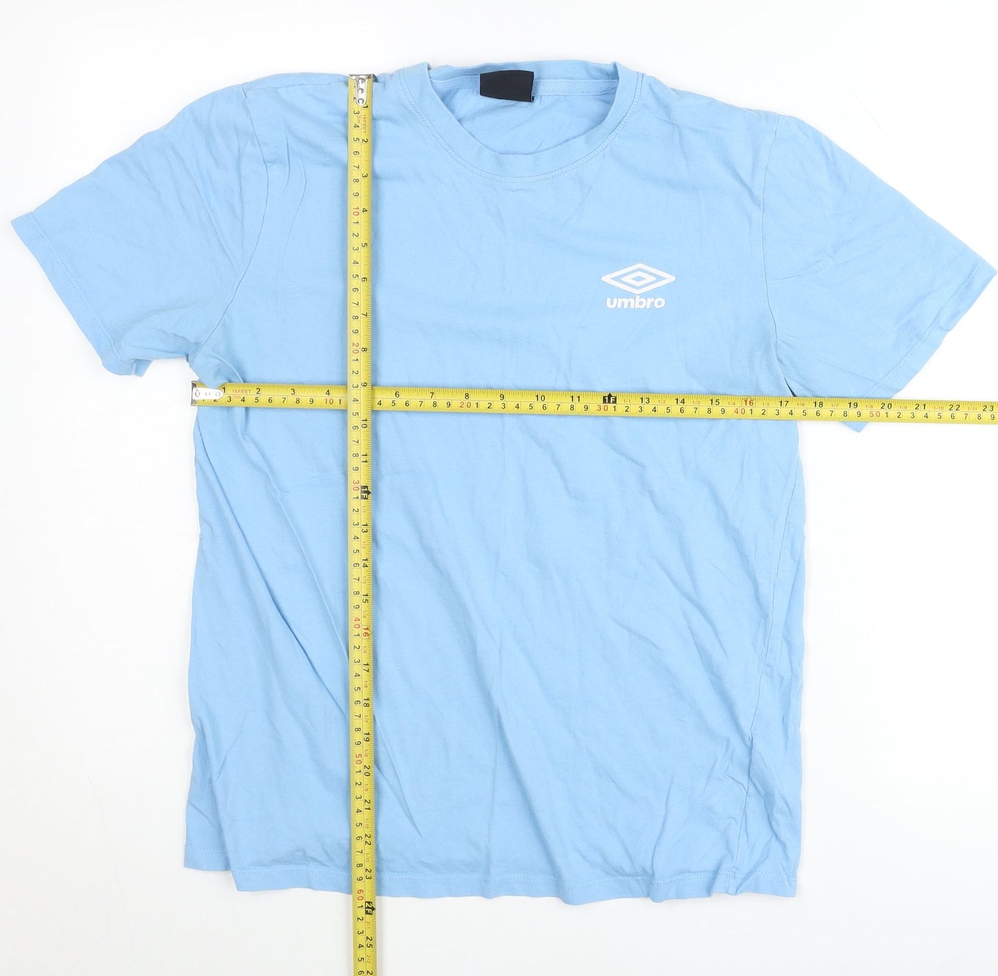 Womens UK Size M Umbro Blue Basic T-Shirt