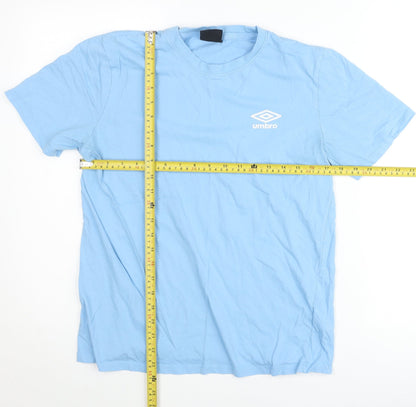 Womens UK Size M Umbro Blue Basic T-Shirt