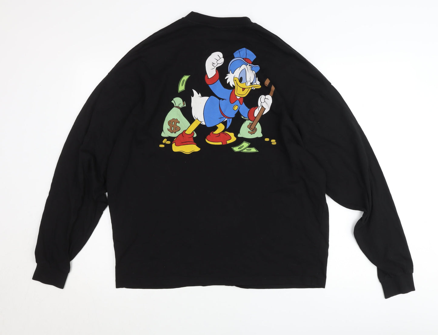 ASOS Women’s Black Disney Donald Duck Pullover Jumper Size S