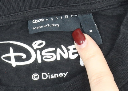 ASOS Women’s Black Disney Donald Duck Pullover Jumper Size S