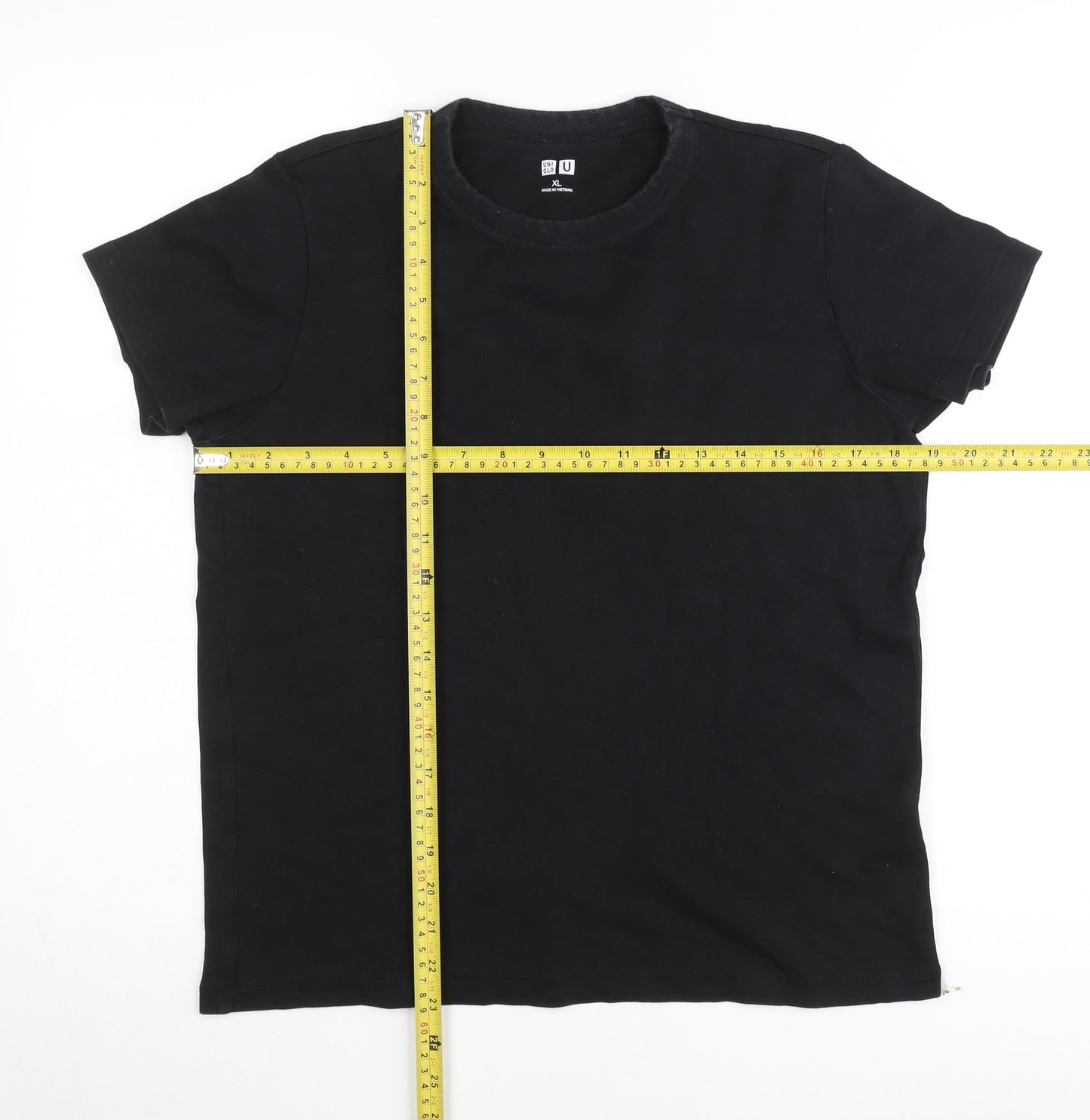 Uniqlo Women's Black XL Basic Crew Neck Short Sleeve T-Shirt