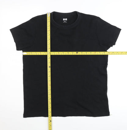 Uniqlo Women's Black XL Basic Crew Neck Short Sleeve T-Shirt