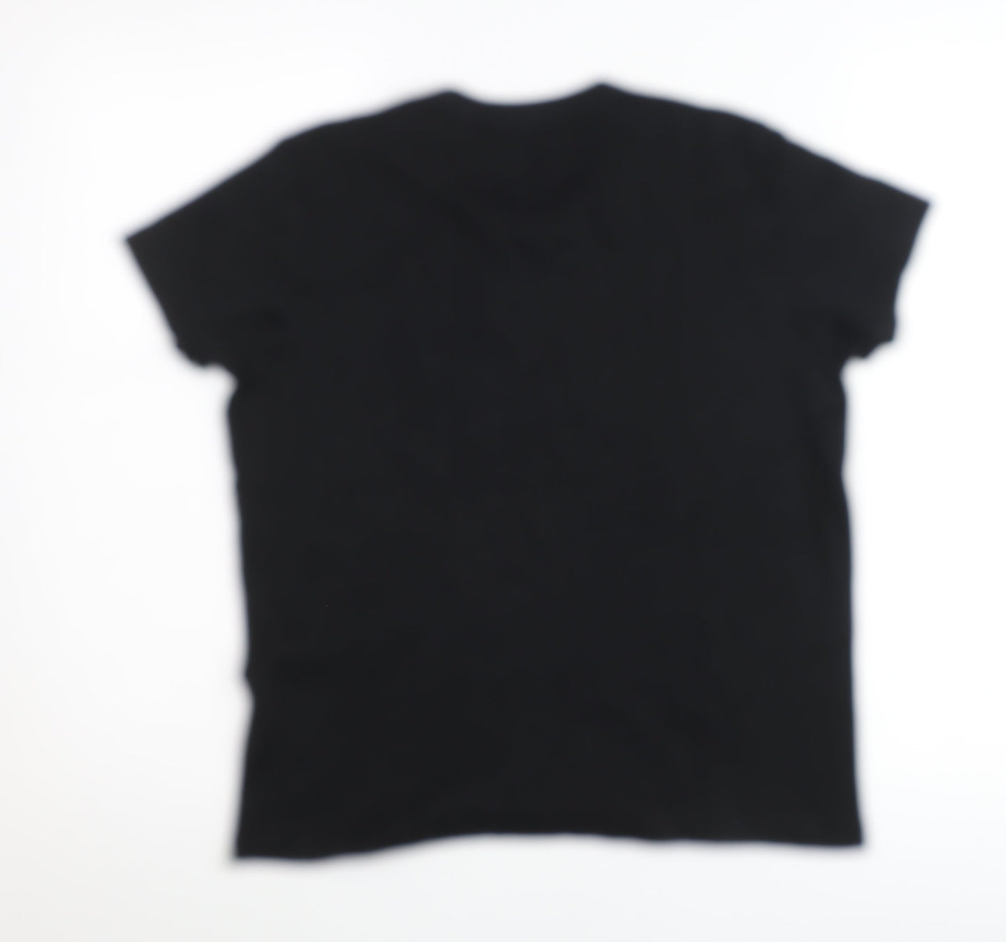 Uniqlo Women's Black XL Basic Crew Neck Short Sleeve T-Shirt