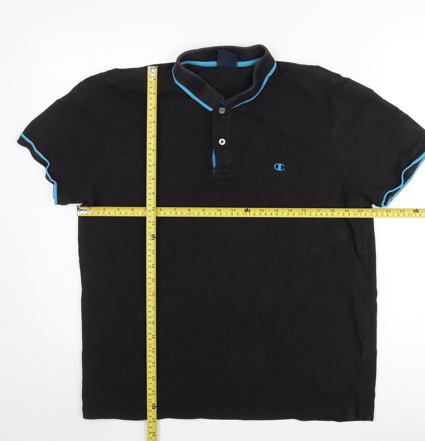 Champion Men’s Black XL Polo Shirt Short Sleeve Casual Sportswear