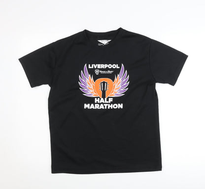 Rock 'n' Roll Unisex Adults Black Small T-Shirt Marathon Graphic