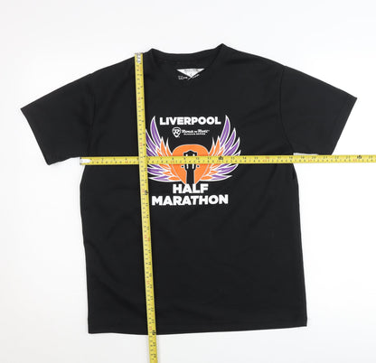 Rock 'n' Roll Unisex Adults Black Small T-Shirt Marathon Graphic