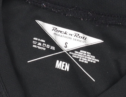 Rock 'n' Roll Unisex Adults Black Small T-Shirt Marathon Graphic