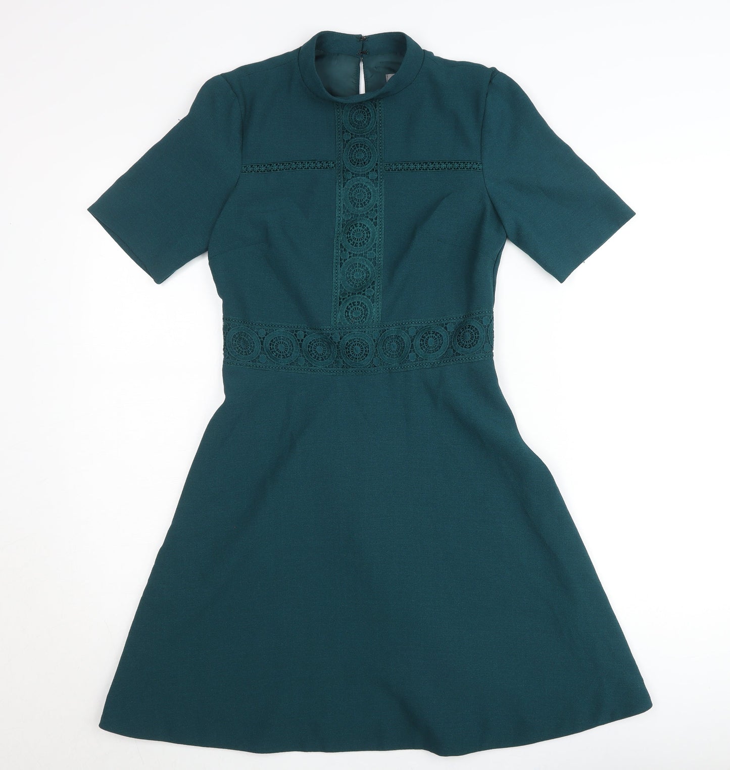 Oasis Women’s Green A-Line Knee Length Dress Size 8