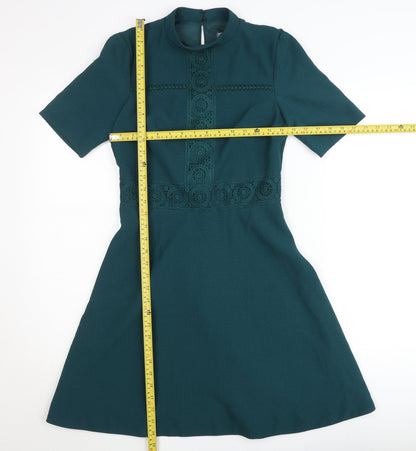 Oasis Women’s Green A-Line Knee Length Dress Size 8