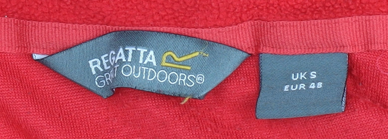 Regatta Mens Red Fleece Jumper S 1/4 Zip High Neck Outdoor Pullover