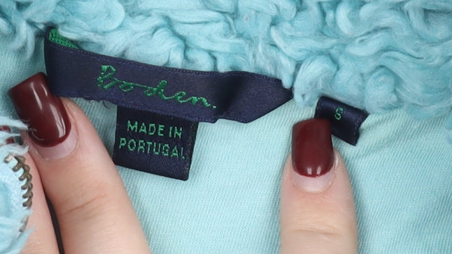 Boden Women’s Blue Fleece Waistcoat Vest S Zip Casual Winter