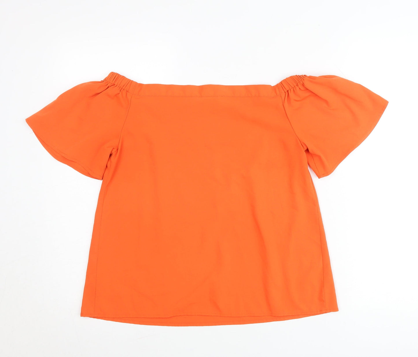 Peacocks Women’s Orange Off Shoulder Tunic Blouse Size 10