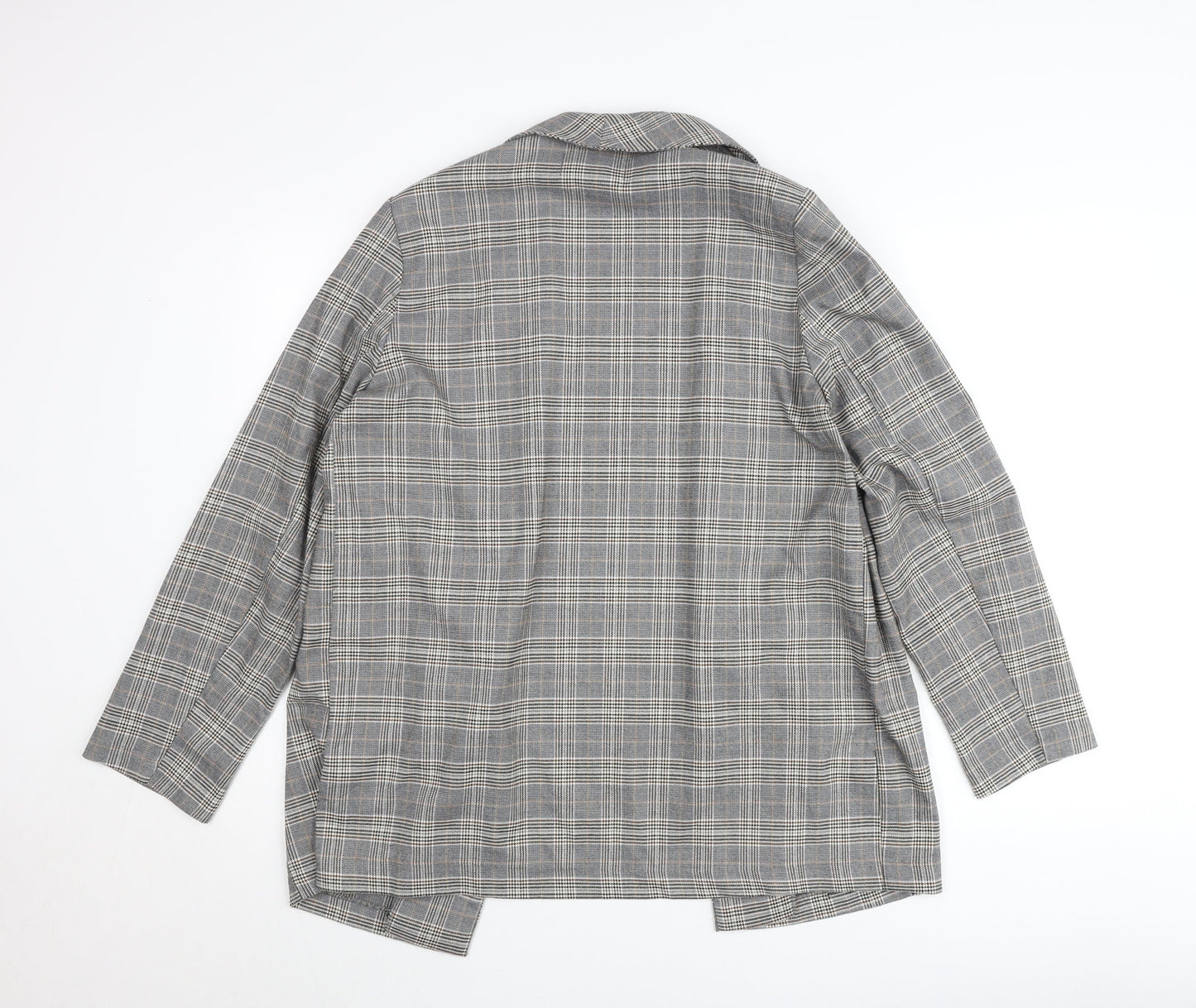 Reserved Women’s Grey Check Blazer Size 12 Regular Fit