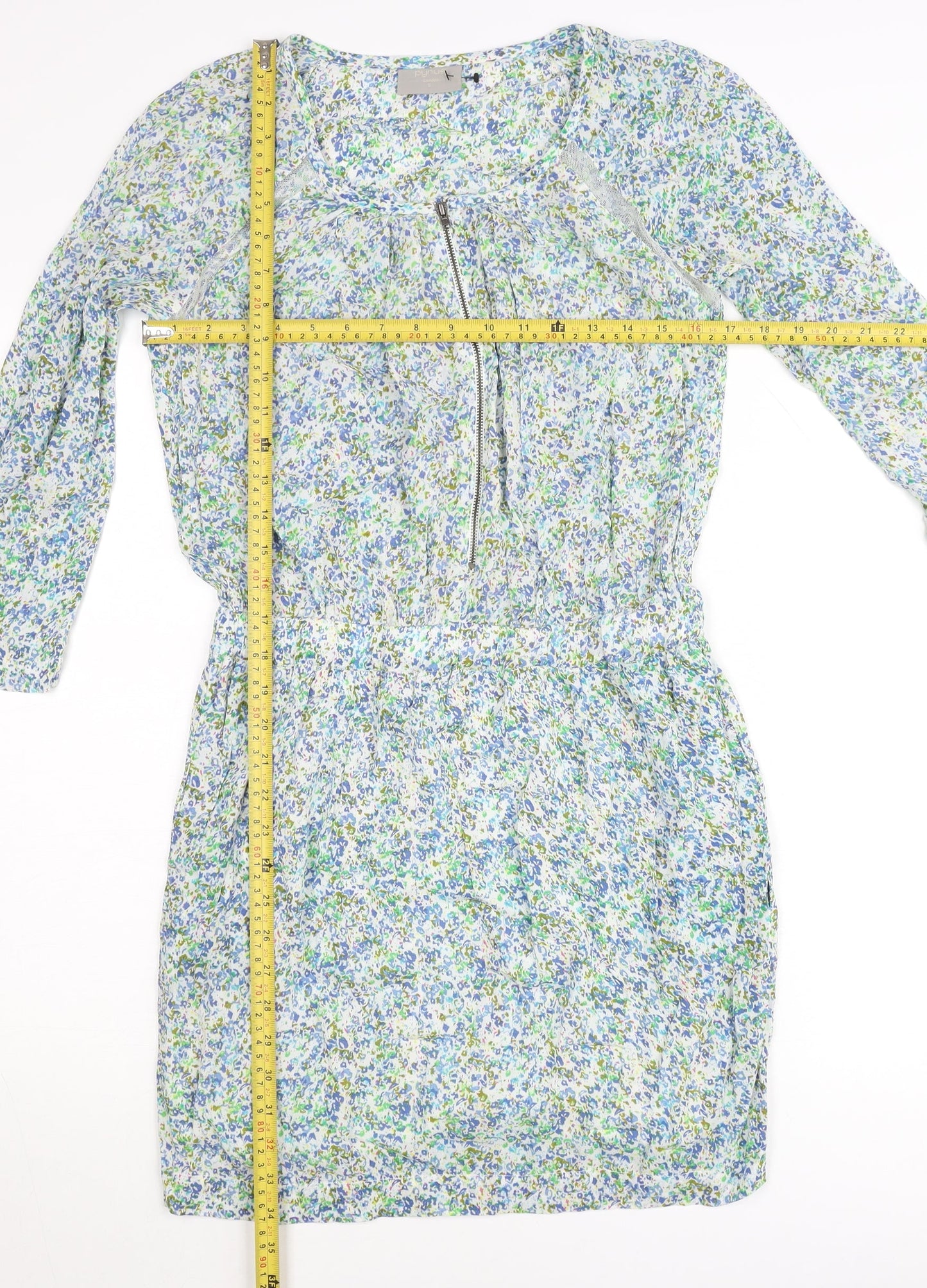 Pyrus Women’s Multicoloured Floral Shift Dress S Short Sleeve Summer