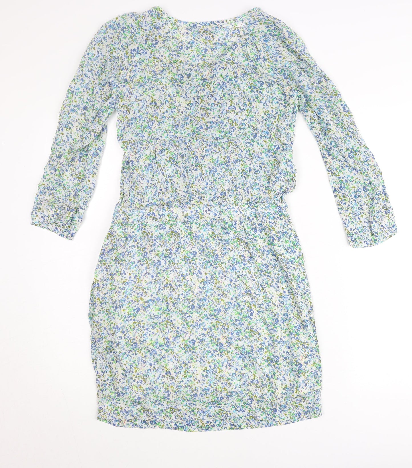 Pyrus Women’s Multicoloured Floral Shift Dress S Short Sleeve Summer