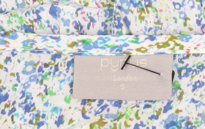 Pyrus Women’s Multicoloured Floral Shift Dress S Short Sleeve Summer