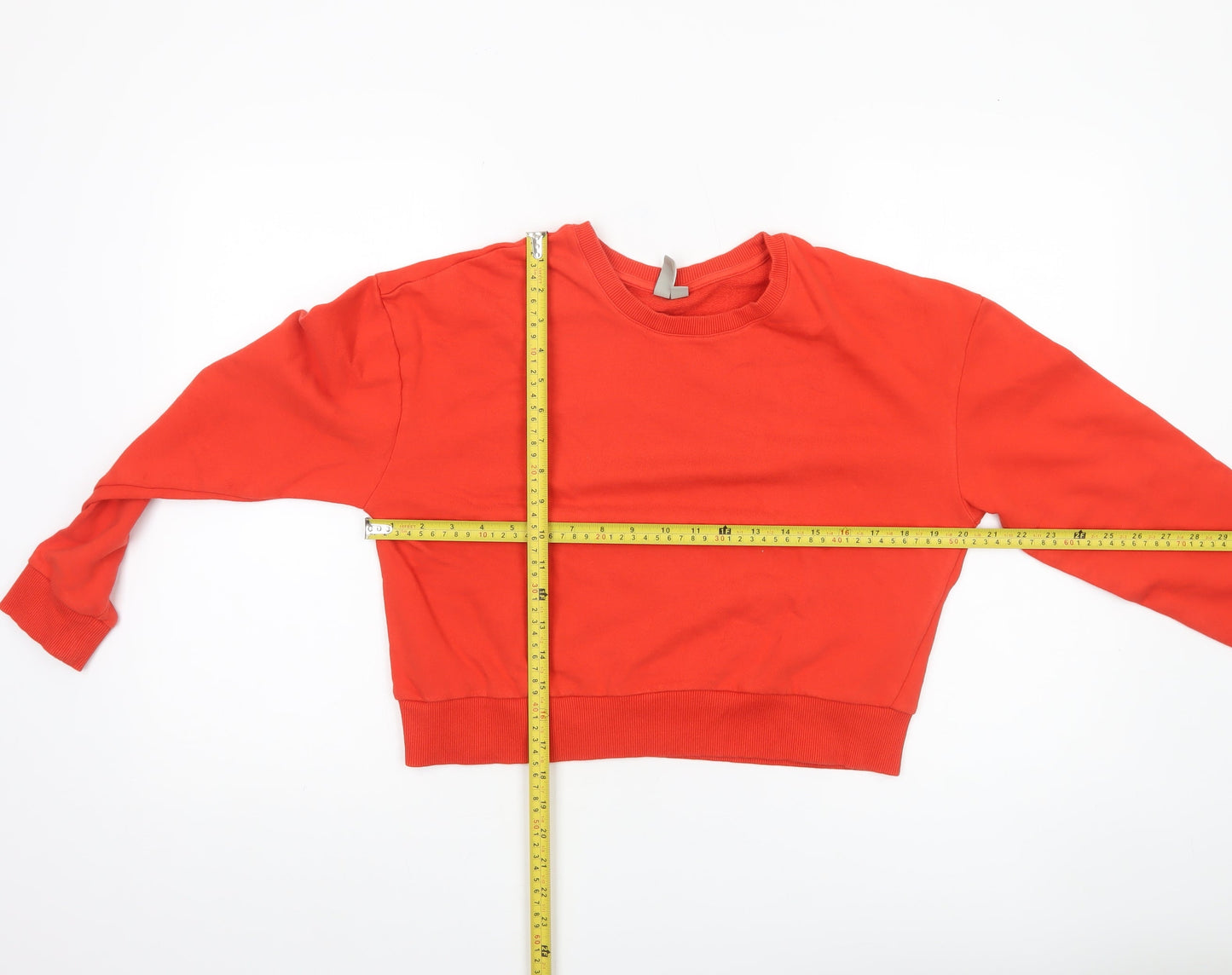 ASOS Women’s Red Cotton Pullover Sweatshirt Size 12