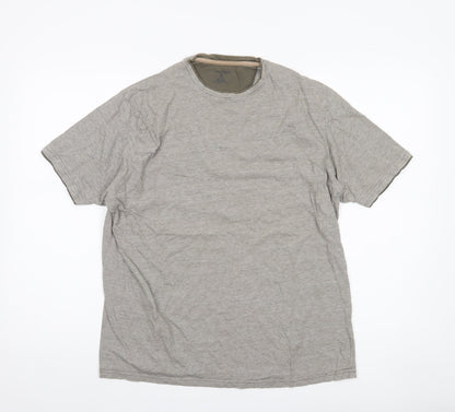 James Pringle Men's Grey Medium Cotton Crew Neck T-Shirt