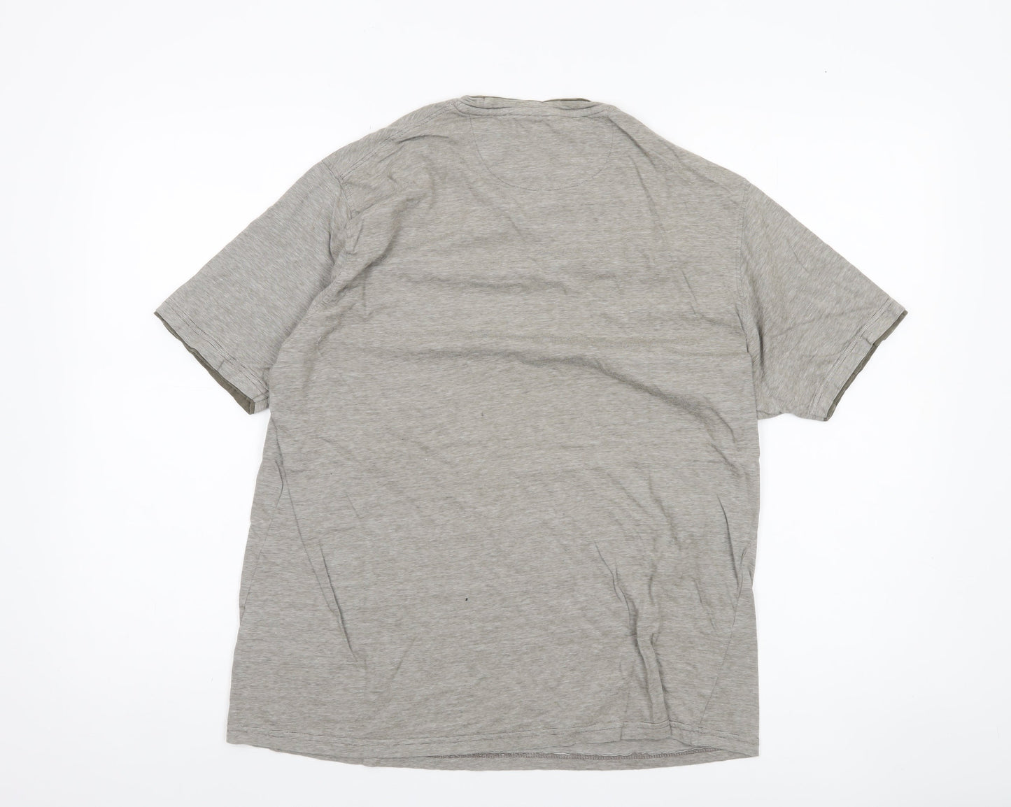 James Pringle Men's Grey Medium Cotton Crew Neck T-Shirt