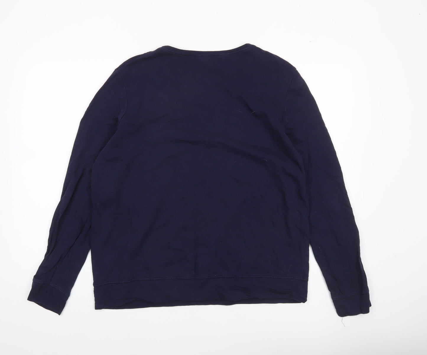 Dorothy Perkins Womens Navy Blue Bear Print Sweatshirt UK 18