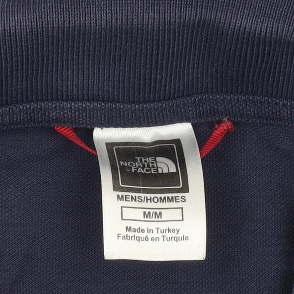 The North Face Men's Blue Medium Polo Shirt 100% Cotton Casual