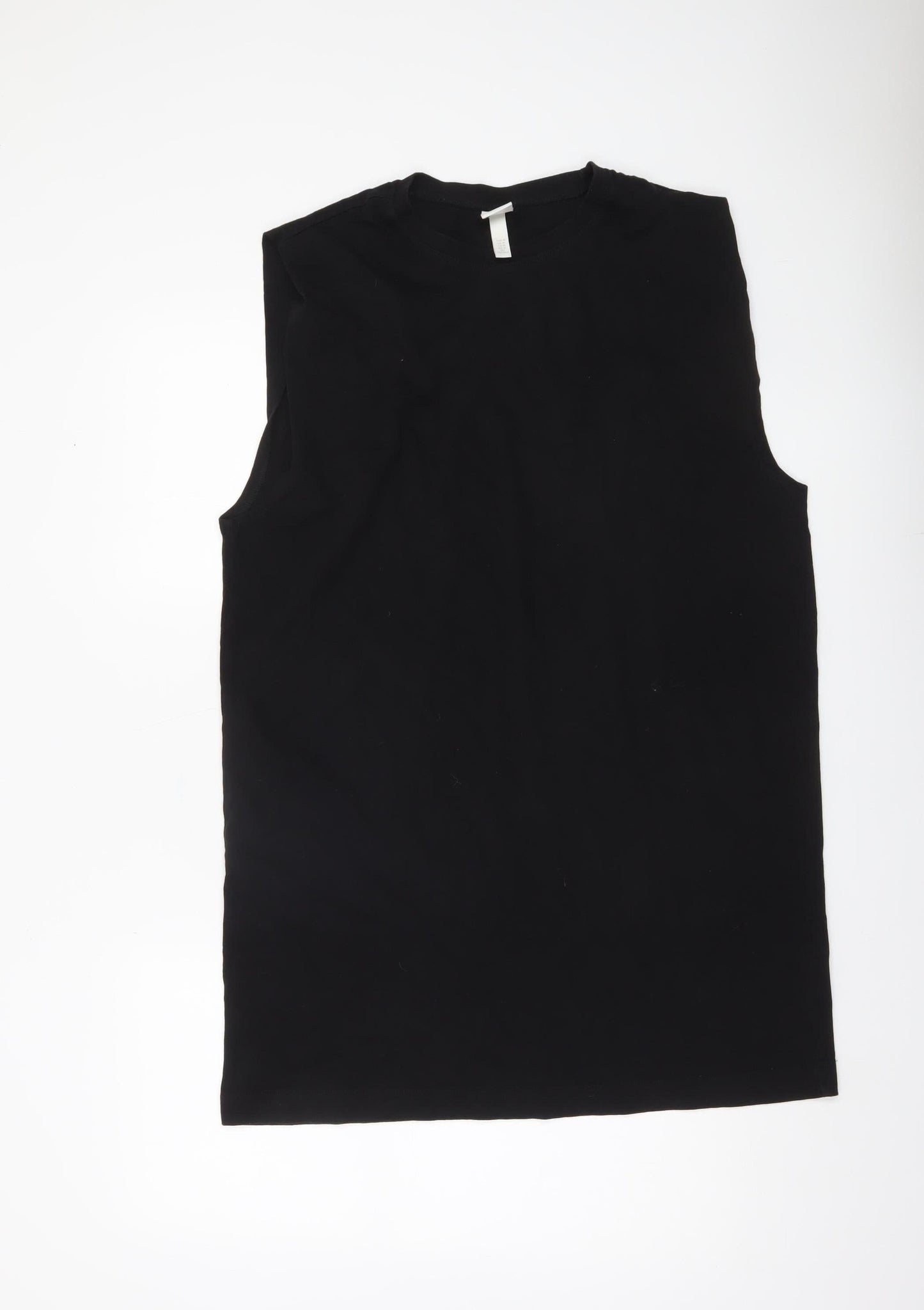 H&M Women’s Black Cotton Tank Dress Size 12 Sleeveless Casual