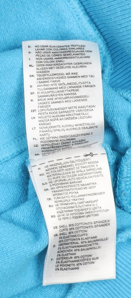 Adidas Women’s Blue Pullover Hoodie Size M UK 10 Logo Sportswear