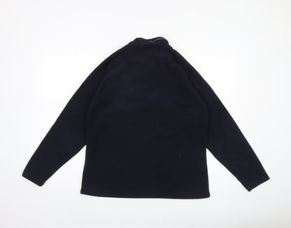 Craghoppers Women’s Black Fleece Sweatshirt UK 12 Half Zip Warm Outdoor Top