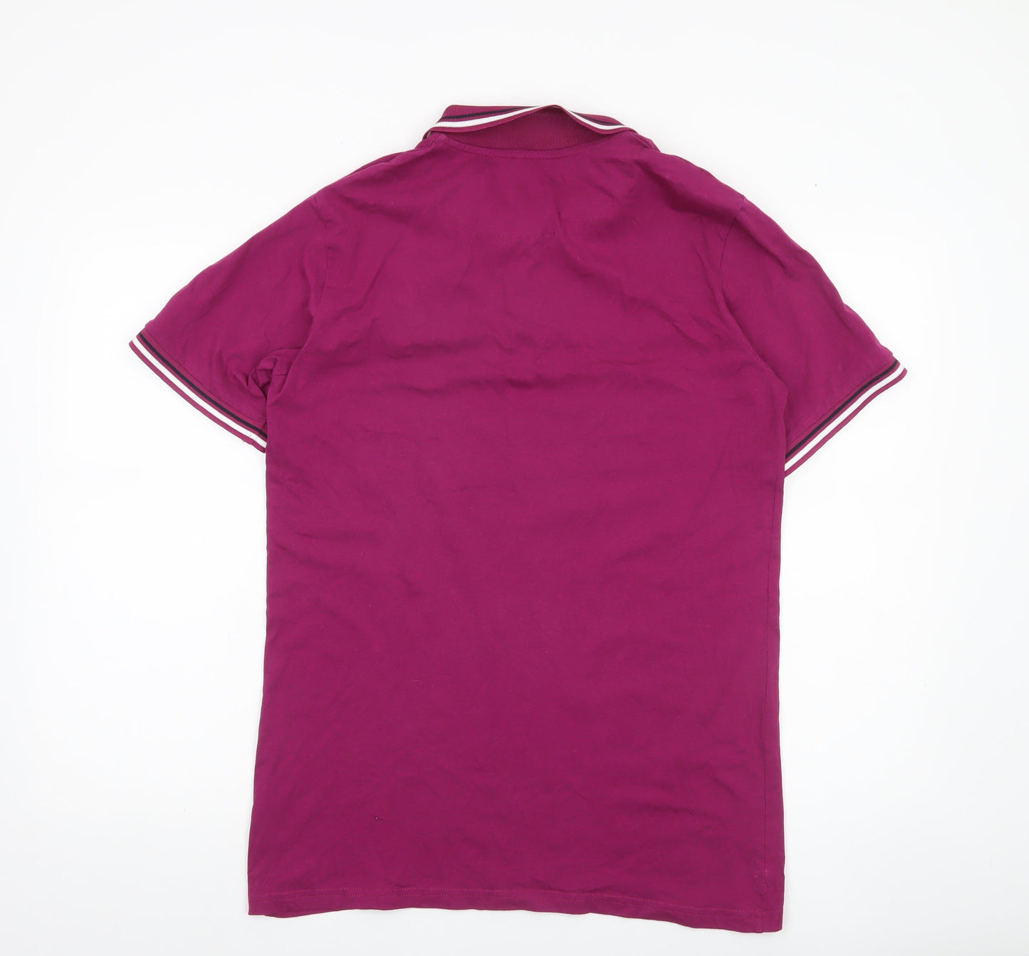 Dunnes Stores Men’s Pink Slim Fit Polo Shirt L Cotton