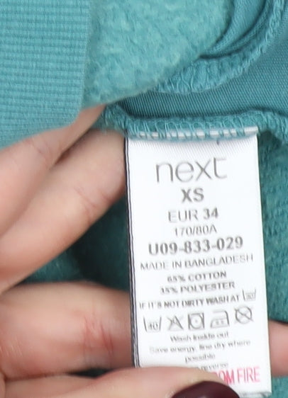 Next Women’s Blue XS Pullover Sweatshirt Cotton Blend