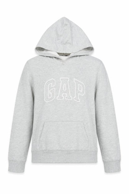 GAP Women’s Grey Pullover Hoodie Sweatshirt Size S Logo Casual