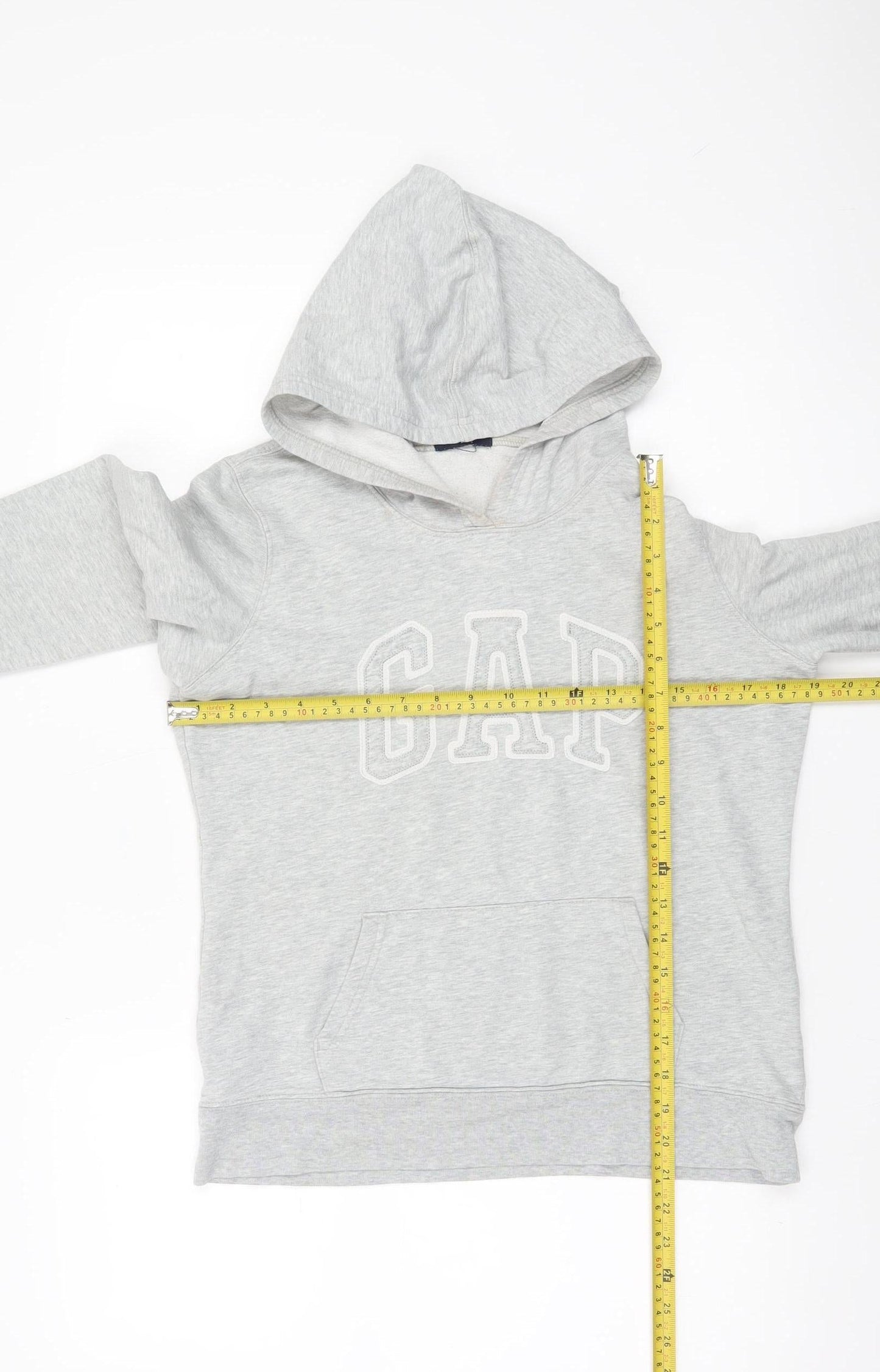 GAP Women’s Grey Pullover Hoodie Sweatshirt Size S Logo Casual