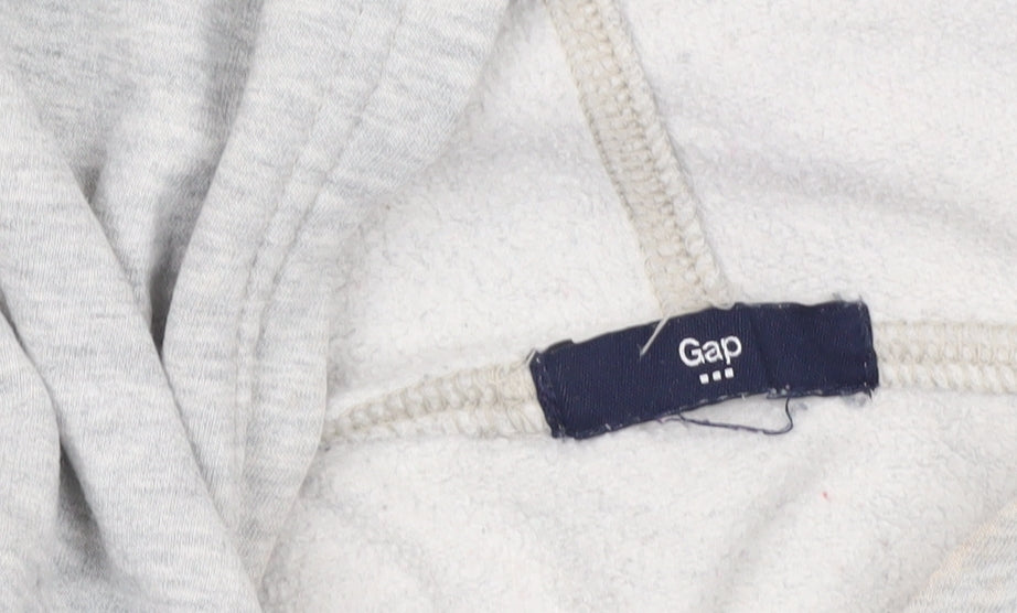 GAP Women’s Grey Pullover Hoodie Sweatshirt Size S Logo Casual