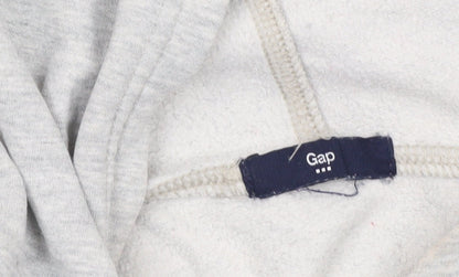 GAP Women’s Grey Pullover Hoodie Sweatshirt Size S Logo Casual