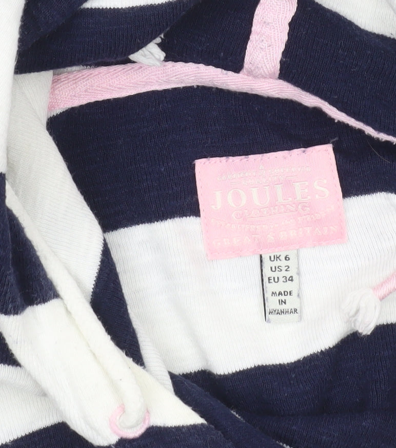 Womens UK Size 6 Joules Multicoloured Pullover Hoodie