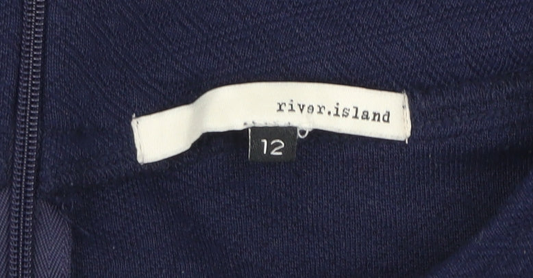 River Island Women's Blue Size 12 Short Pencil Skirt