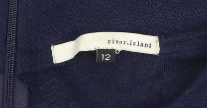 River Island Women's Blue Size 12 Short Pencil Skirt