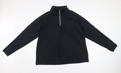 St. Bernard Dunnes Stores Men’s Black XL 1/2 Zip Pullover Sweatshirt