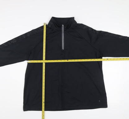 St. Bernard Dunnes Stores Men’s Black XL 1/2 Zip Pullover Sweatshirt