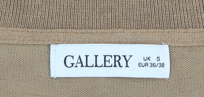 Gallery Women’s Brown V-Neck Pullover Jumper Size S