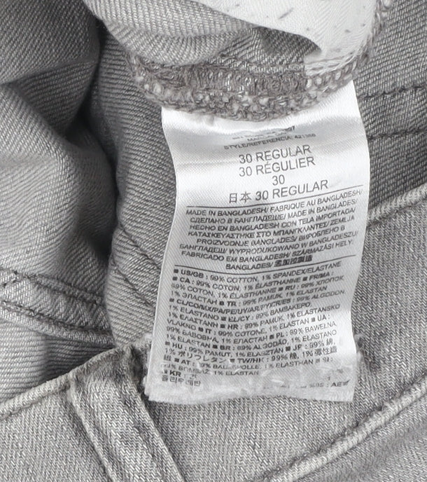 Gap 1969 Grey Slim Straight Leg Jeans Unisex Adults Size 30R