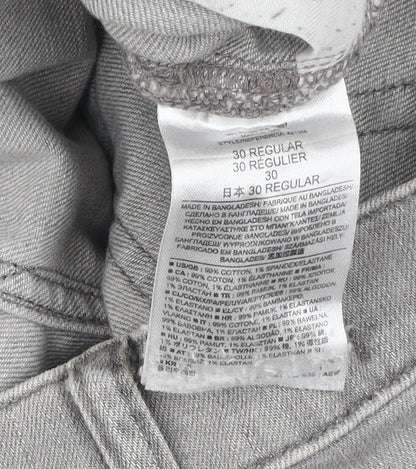 Gap 1969 Grey Slim Straight Leg Jeans Unisex Adults Size 30R